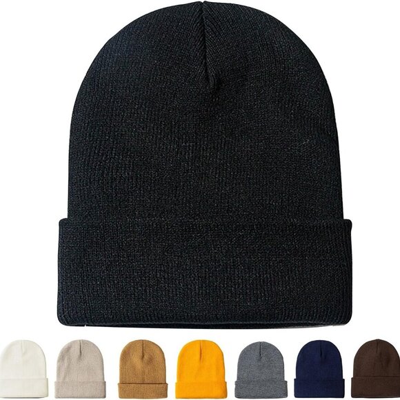 Beanie for Men Women Slouchy Beanies Hats Winter Warm Knitted Skull Caps Unisex - Picture 1 of 6
